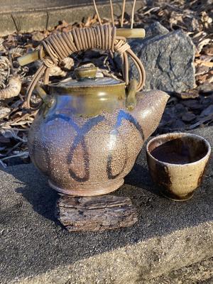 Woodfired Teapot and Cup -- $65